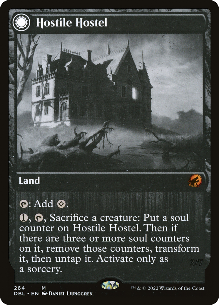 Hostile Hostel // Creeping Inn (DBL-264) - Innistrad: Double Feature: (Double Faced Transform) Foil - Premium MTG Single from Wizards of the Coast - Just $3.38! Shop now at Game Crave Tournament Store