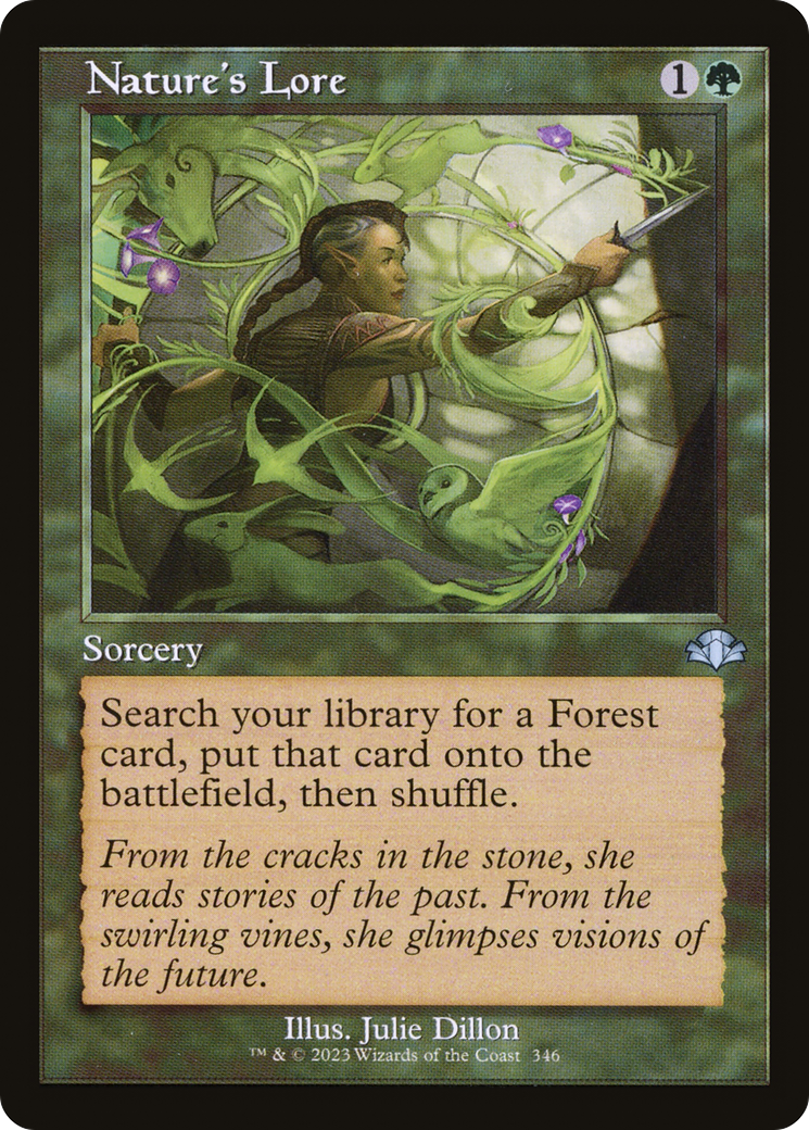 Nature's Lore (DMR-346) - Dominaria Remastered Foil - Premium MTG Single from Wizards of the Coast - Just $2.21! Shop now at Game Crave Tournament Store