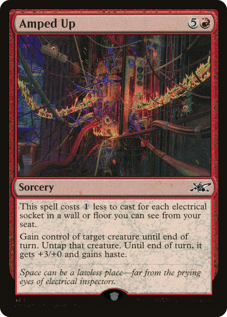 Amped Up (UNF-384) - Unfinity Foil - Premium MTG Single from Wizards of the Coast - Just $0.25! Shop now at Game Crave Tournament Store