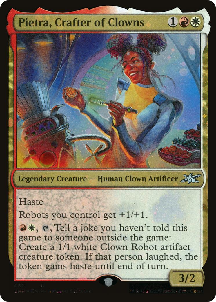 Pietra, Crafter of Clowns (UNF-462) - Unfinity Foil - Premium MTG Single from Wizards of the Coast - Just $0.08! Shop now at Game Crave Tournament Store
