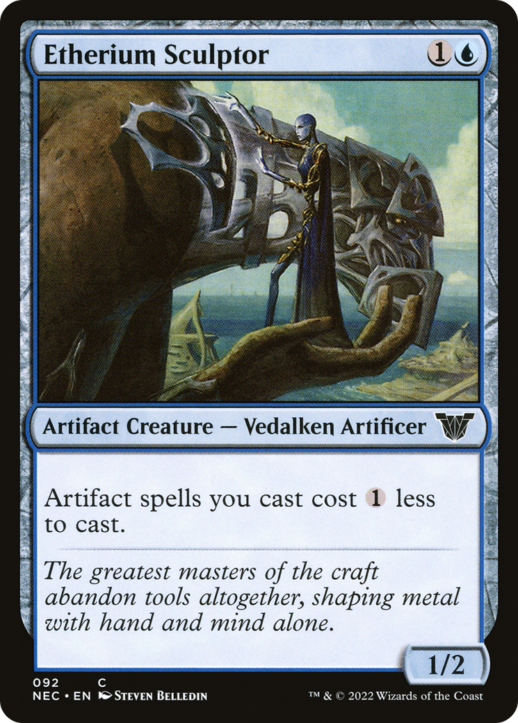 Etherium Sculptor (NEC-092) - Neon Dynasty Commander - Premium MTG Single from Wizards of the Coast - Just $2.94! Shop now at Game Crave Tournament Store