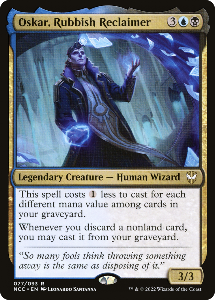Oskar, Rubbish Reclaimer (NCC-077) - New Capenna Commander - Premium MTG Single from Wizards of the Coast - Just $0.25! Shop now at Game Crave Tournament Store