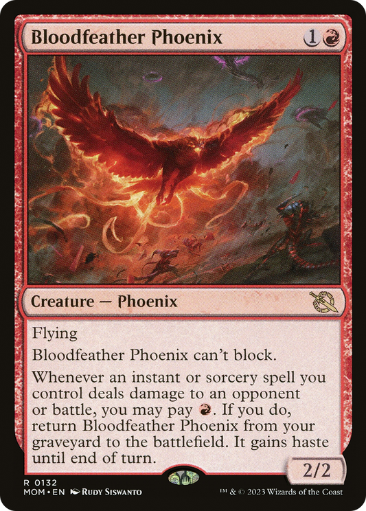 Bloodfeather Phoenix (MOM-132) - March of the Machine - Premium MTG Single from Wizards of the Coast - Just $0.08! Shop now at Game Crave Tournament Store