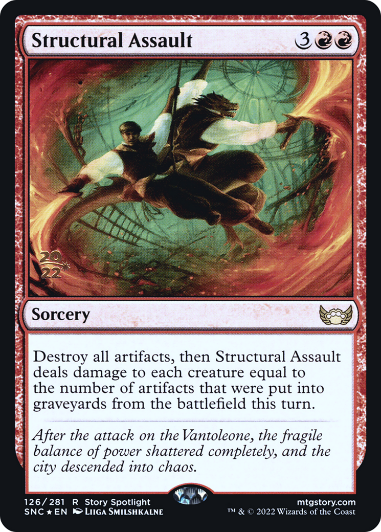 Structural Assault (PSNC-126S) - Streets of New Capenna Promos Foil - Premium MTG Single from Wizards of the Coast - Just $0.11! Shop now at Game Crave Tournament Store