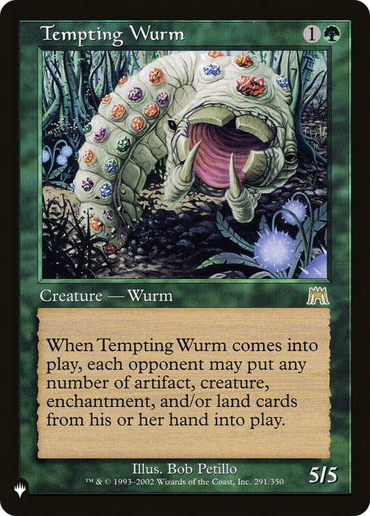 Tempting Wurm (PLIST-934) - The List - Premium MTG Single from Wizards of the Coast - Just $4.96! Shop now at Game Crave Tournament Store