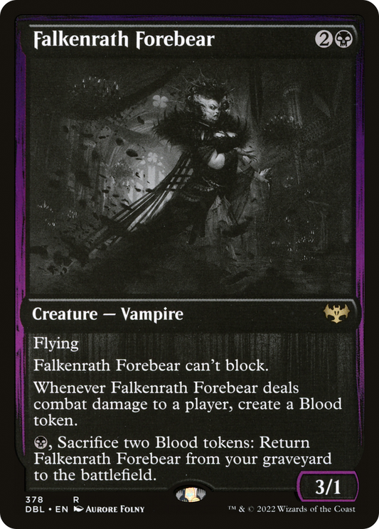 Falkenrath Forebear (DBL-378) - Innistrad: Double Feature - Premium MTG Single from Wizards of the Coast - Just $0.10! Shop now at Game Crave Tournament Store
