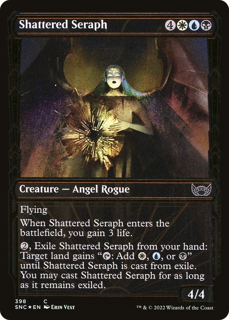 Shattered Seraph (SNC-398) - Streets of New Capenna: (Showcase) Foil - Premium MTG Single from Wizards of the Coast - Just $0.08! Shop now at Game Crave Tournament Store