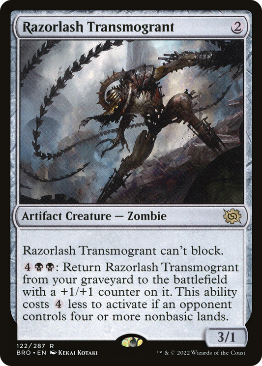 Razorlash Transmogrant (BRO-122) - The Brothers' War - Premium MTG Single from Wizards of the Coast - Just $0.08! Shop now at Game Crave Tournament Store