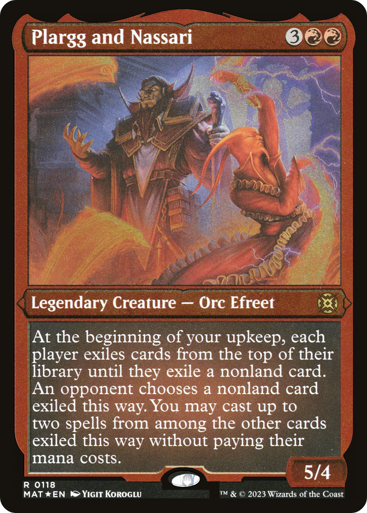 Plargg and Nassari (MAT-118) - March of the Machine: The Aftermath Etched Foil - Premium MTG Single from Wizards of the Coast - Just $0.38! Shop now at Game Crave Tournament Store