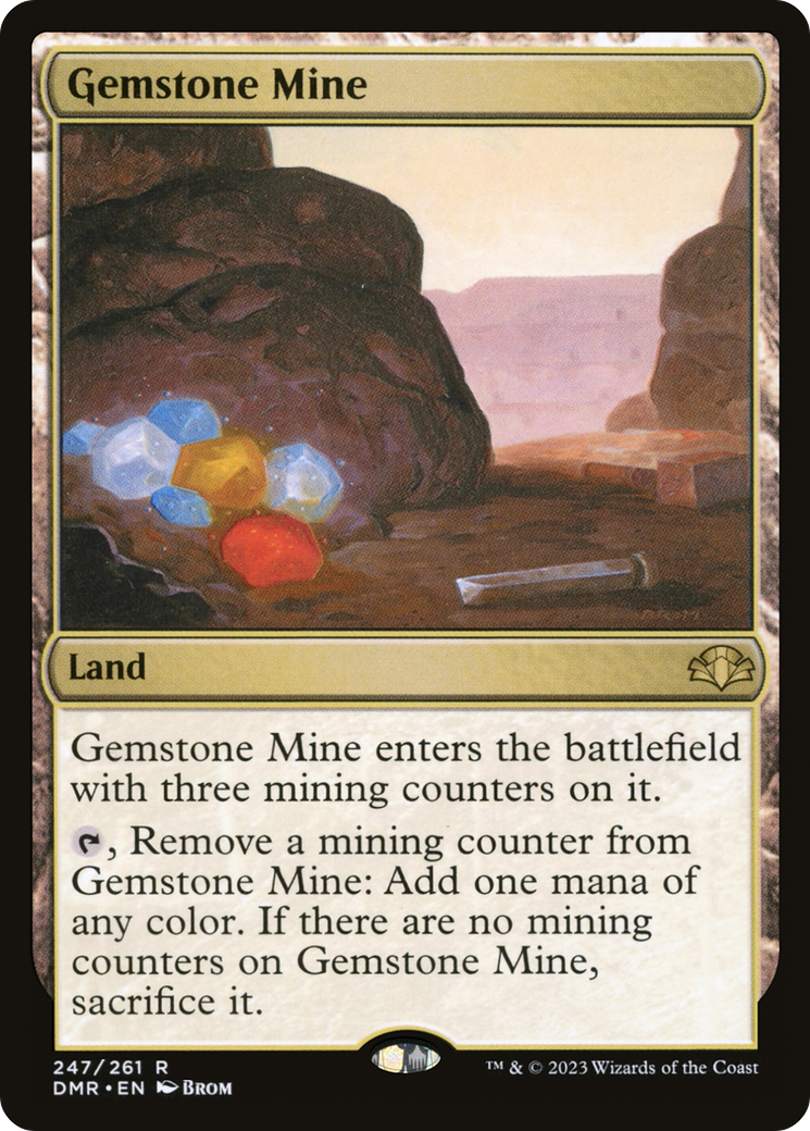 Gemstone Mine (DMR-247) - Dominaria Remastered - Premium MTG Single from Wizards of the Coast - Just $0.19! Shop now at Game Crave Tournament Store