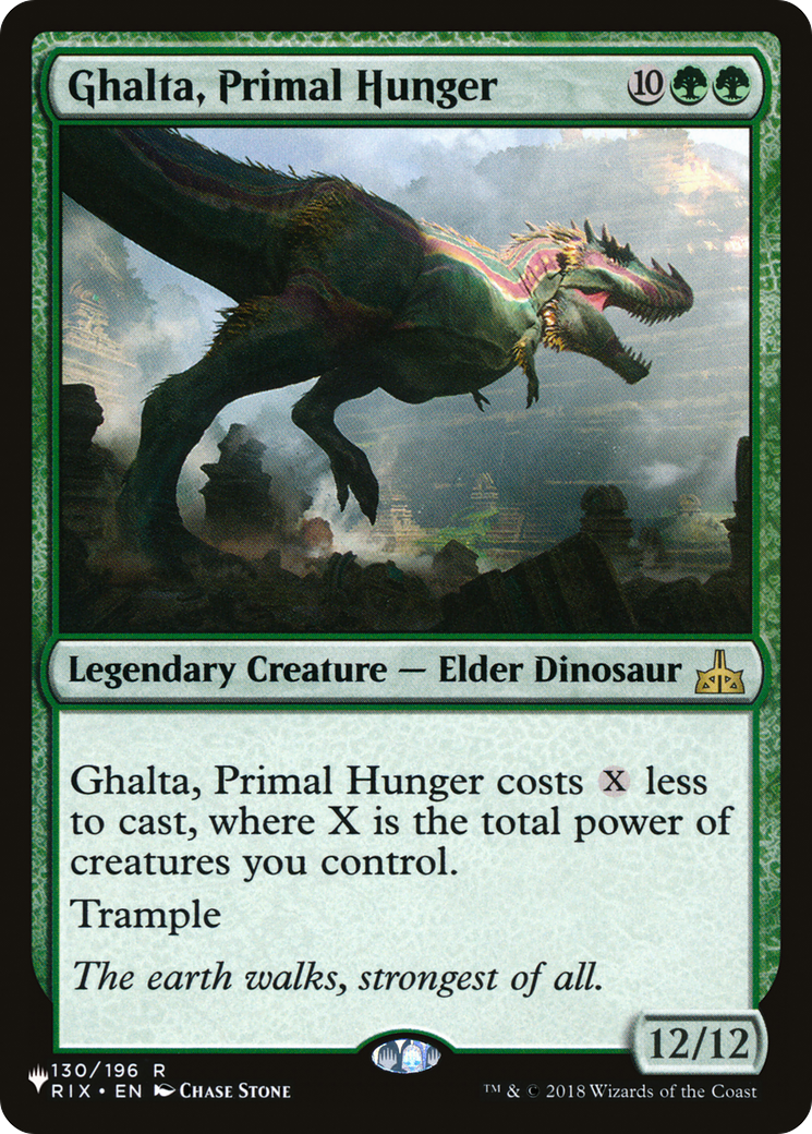 Ghalta, Primal Hunger (PLIST-1065) - The List - Premium MTG Single from Wizards of the Coast - Just $0.37! Shop now at Game Crave Tournament Store