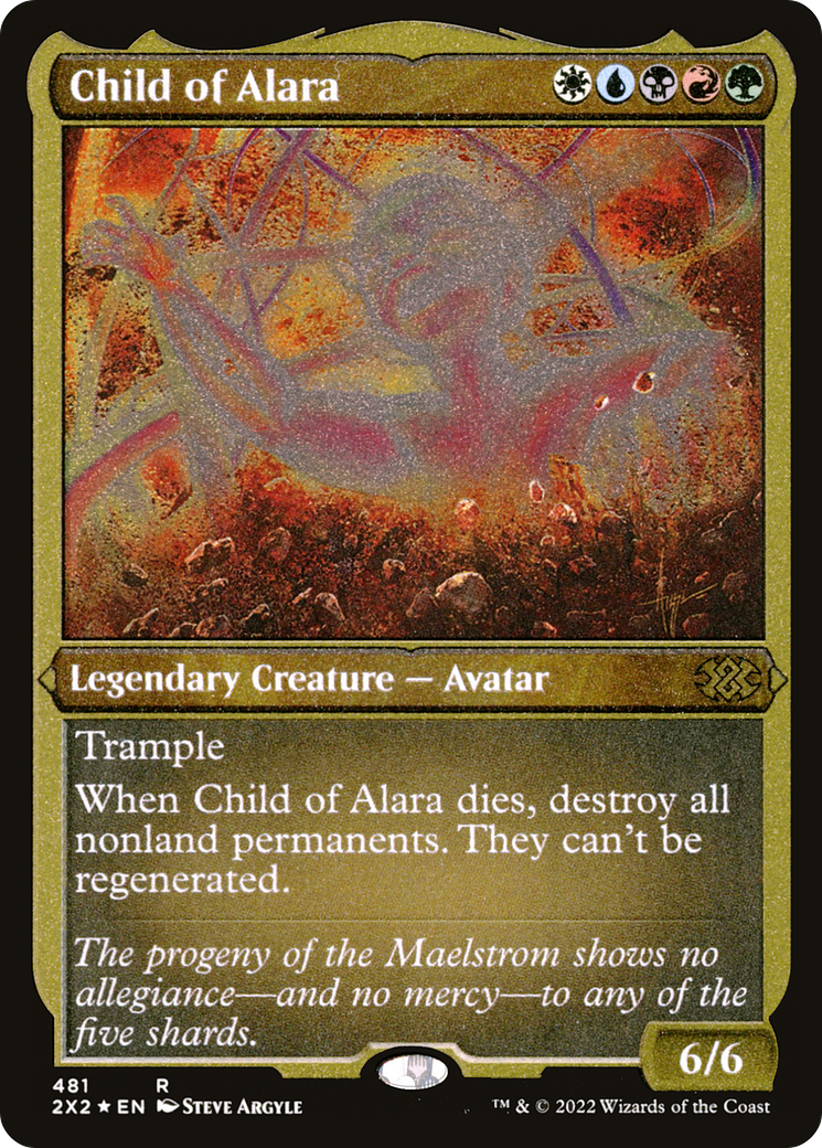 Child of Alara (2X2-481) - Double Masters 2022 Etched Foil - Premium MTG Single from Wizards of the Coast - Just $0.91! Shop now at Game Crave Tournament Store