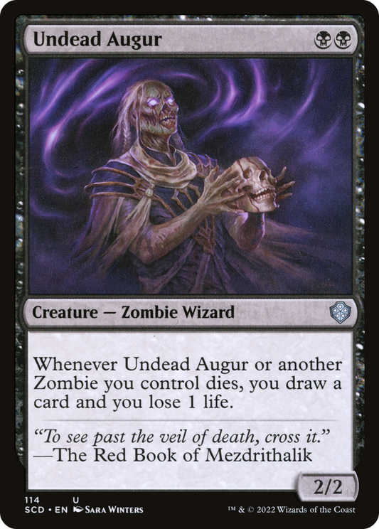 Undead Augur (SCD-114) - Starter Commander Decks - Premium MTG Single from Wizards of the Coast - Just $0.08! Shop now at Game Crave Tournament Store