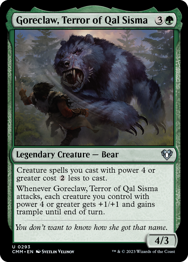 Goreclaw, Terror of Qal Sisma (CMM-293) - Commander Masters - Premium MTG Single from Wizards of the Coast - Just $0.12! Shop now at Game Crave Tournament Store