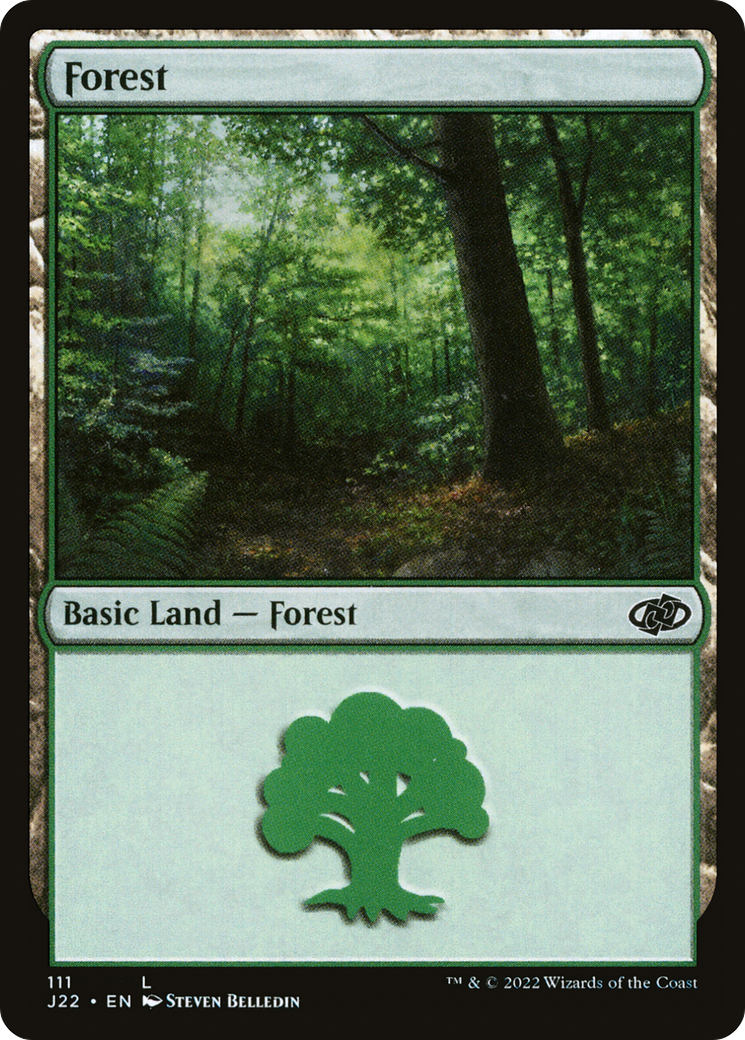 Forest (J22-111) - Jumpstart 2022 - Premium MTG Single from Wizards of the Coast - Just $0.25! Shop now at Game Crave Tournament Store