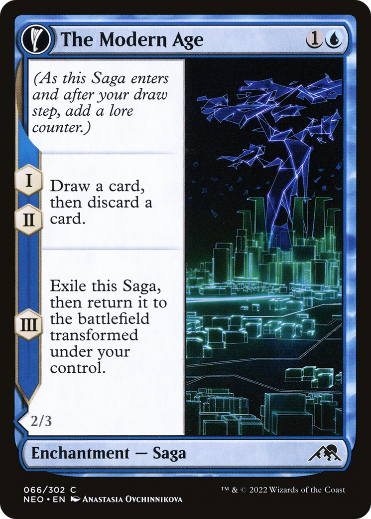 The Modern Age // Vector Glider (NEO-066) - Kamigawa: Neon Dynasty: (fandfc) - Premium MTG Single from Wizards of the Coast - Just $0.08! Shop now at Game Crave Tournament Store