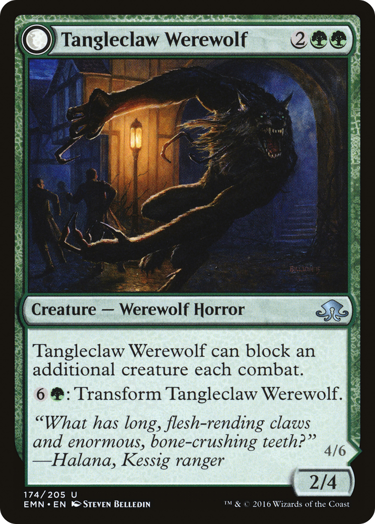 Tangleclaw Werewolf // Fibrous Entangler (EMN-174) - Eldritch Moon: (mooneldrazidfc) - Premium MTG Single from Wizards of the Coast - Just $0.08! Shop now at Game Crave Tournament Store