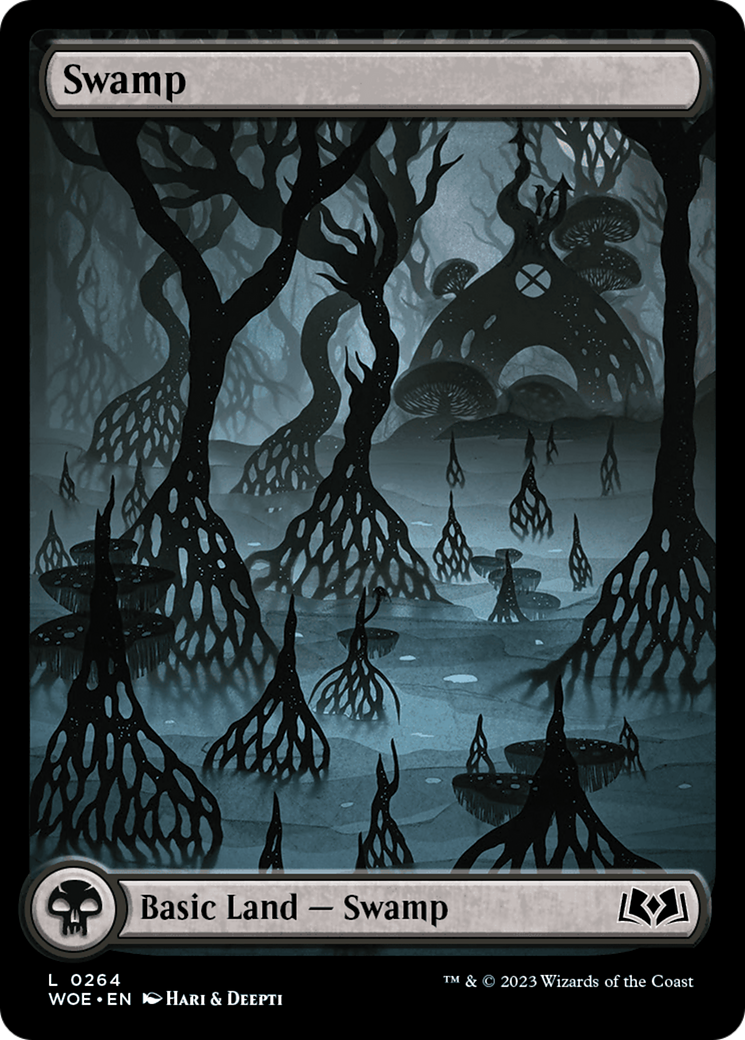 Swamp (WOE-264) - Wilds of Eldraine: (Full Art) - Premium MTG Single from Wizards of the Coast - Just $0.10! Shop now at Game Crave Tournament Store