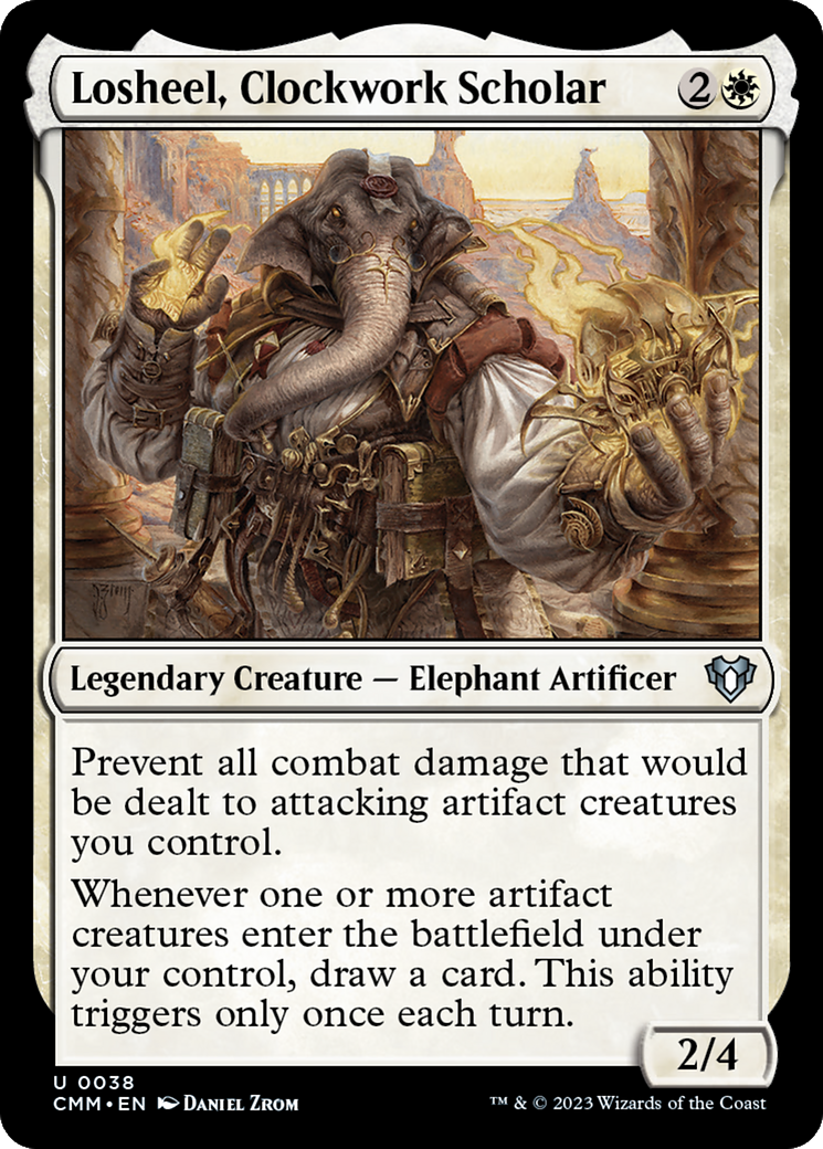 Losheel, Clockwork Scholar (CMM-038) - Commander Masters Foil - Premium MTG Single from Wizards of the Coast - Just $0.72! Shop now at Game Crave Tournament Store