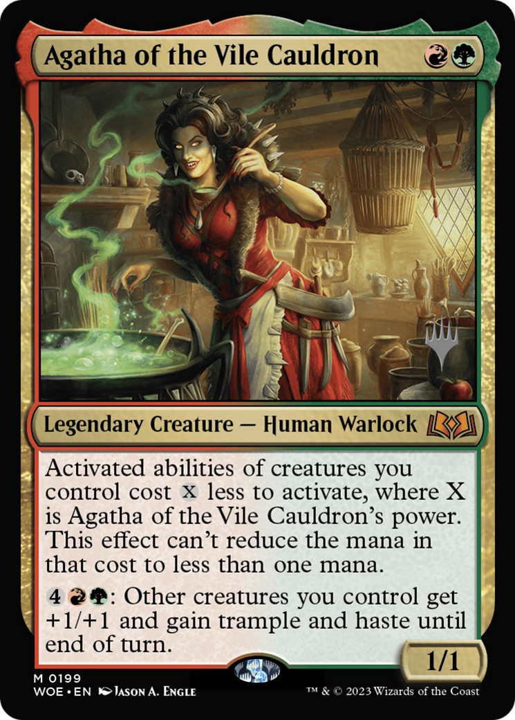 Agatha of the Vile Cauldron (PWOE-199P) - Wilds of Eldraine Promos - Premium MTG Single from Wizards of the Coast - Just $0.43! Shop now at Game Crave Tournament Store