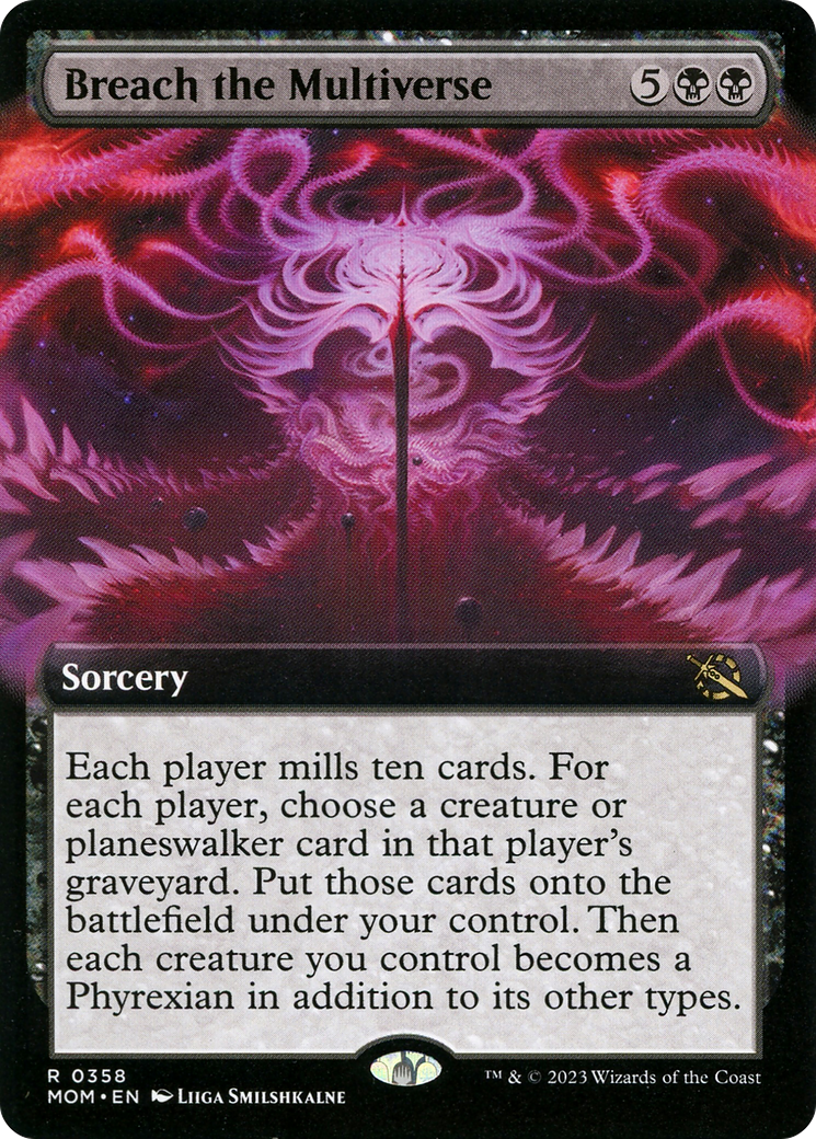 Breach the Multiverse (MOM-358) - March of the Machine: (Extended Art) Foil - Premium MTG Single from Wizards of the Coast - Just $4.18! Shop now at Game Crave Tournament Store