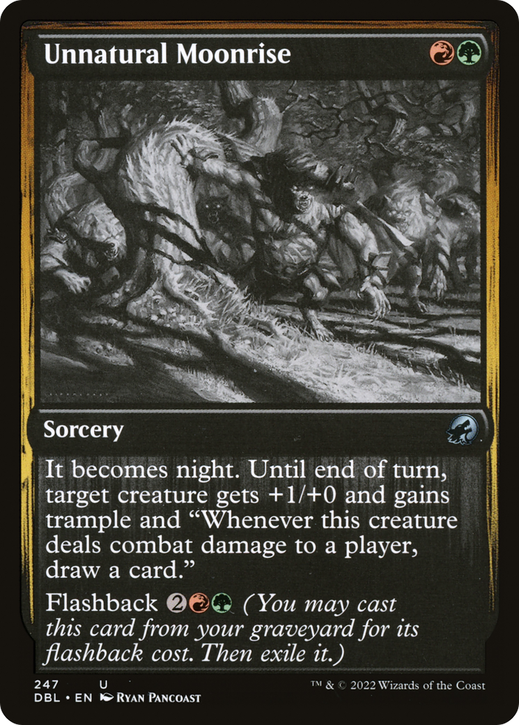 Unnatural Moonrise (DBL-247) - Innistrad: Double Feature - Premium MTG Single from Wizards of the Coast - Just $0.28! Shop now at Game Crave Tournament Store