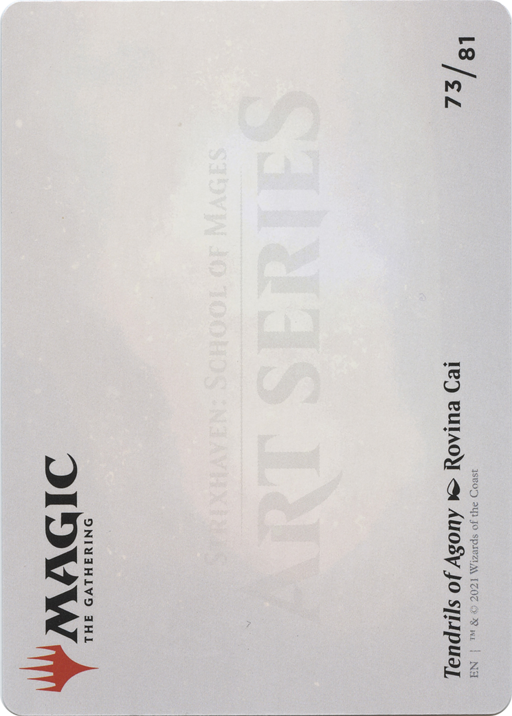Tendrils of Agony // Tendrils of Agony (ASTX-073) - Strixhaven Art Series (Borderless) - Premium MTG Single from Wizards of the Coast - Just $0! Shop now at Game Crave Tournament Store