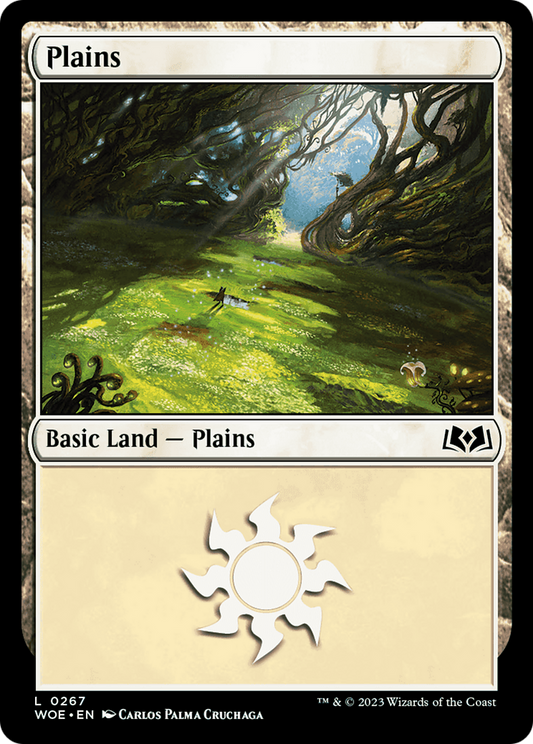 Plains (WOE-267) - Wilds of Eldraine - Premium MTG Single from Wizards of the Coast - Just $0.08! Shop now at Game Crave Tournament Store