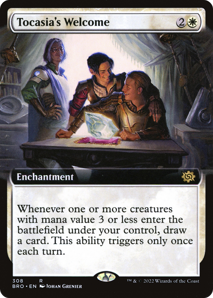 Tocasia's Welcome (BRO-308) - The Brothers' War: (Extended Art) - Premium MTG Single from Wizards of the Coast - Just $0.89! Shop now at Game Crave Tournament Store