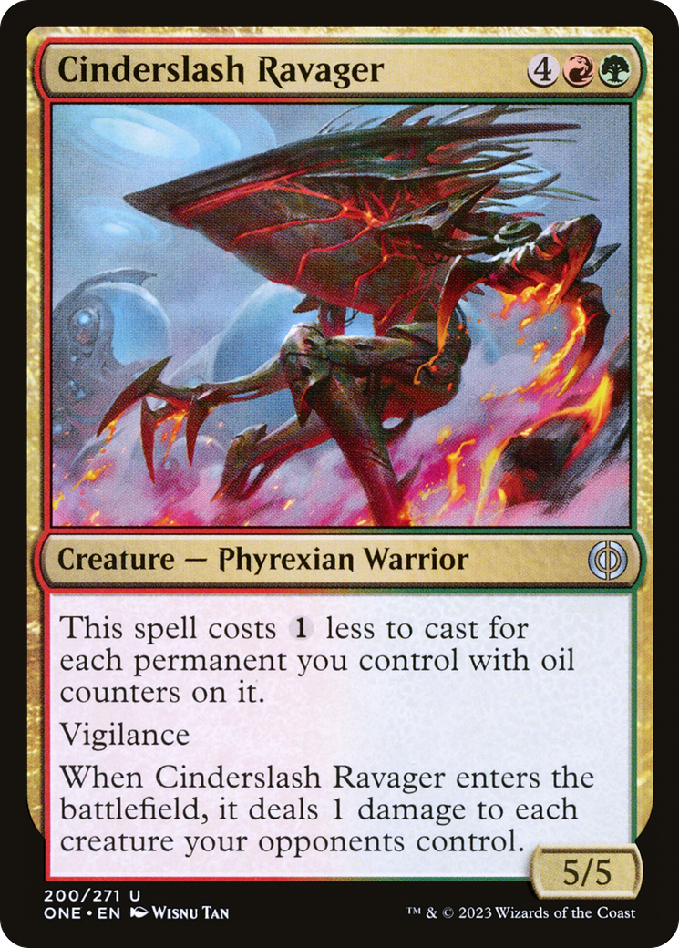 Cinderslash Ravager (ONE-200) - Phyrexia: All Will Be One - Premium MTG Single from Wizards of the Coast - Just $0.08! Shop now at Game Crave Tournament Store