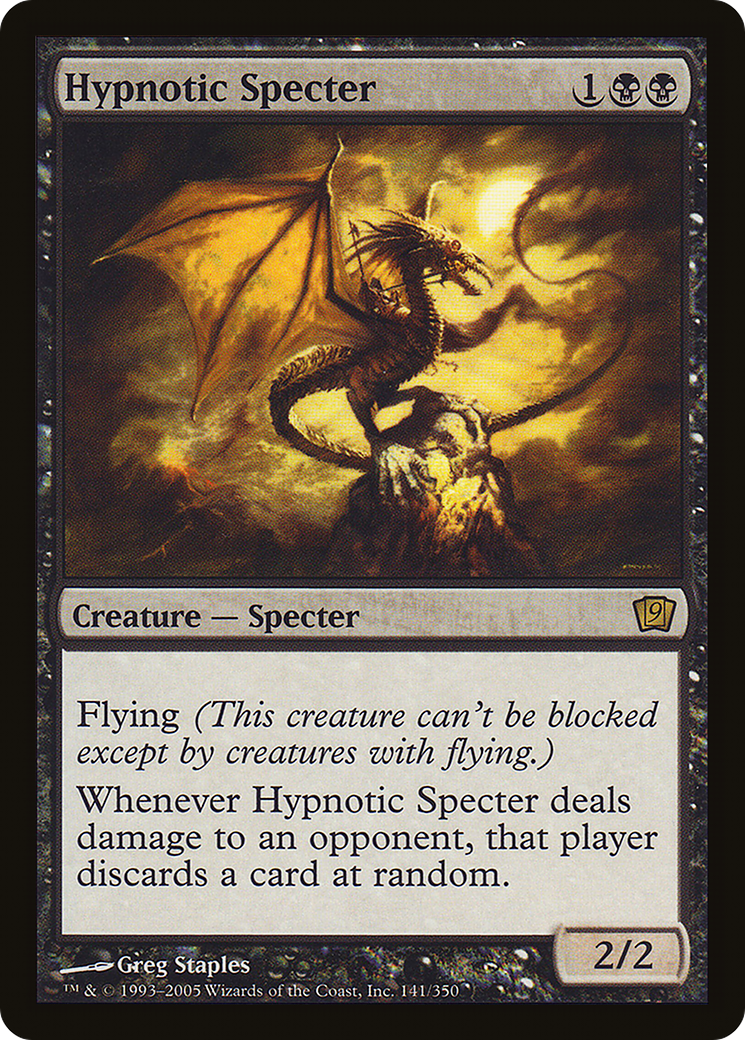 Hypnotic Specter (9ED-141★) - Ninth Edition Foil - Premium MTG Single from Wizards of the Coast - Just $2.84! Shop now at Game Crave Tournament Store