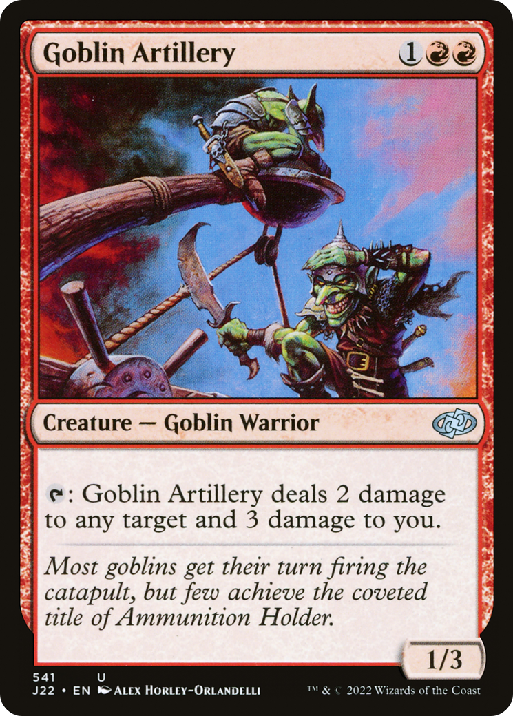 Goblin Artillery (J22-541) - Jumpstart 2022 - Premium MTG Single from Wizards of the Coast - Just $0.08! Shop now at Game Crave Tournament Store