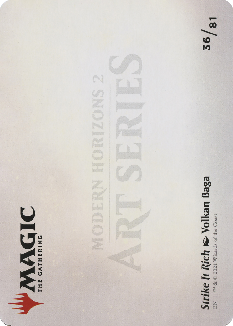 Strike It Rich // Strike It Rich (AMH2-036) - Modern Horizons 2 Art Series (Borderless) Foil - Premium MTG Single from Wizards of the Coast - Just $0! Shop now at Game Crave Tournament Store