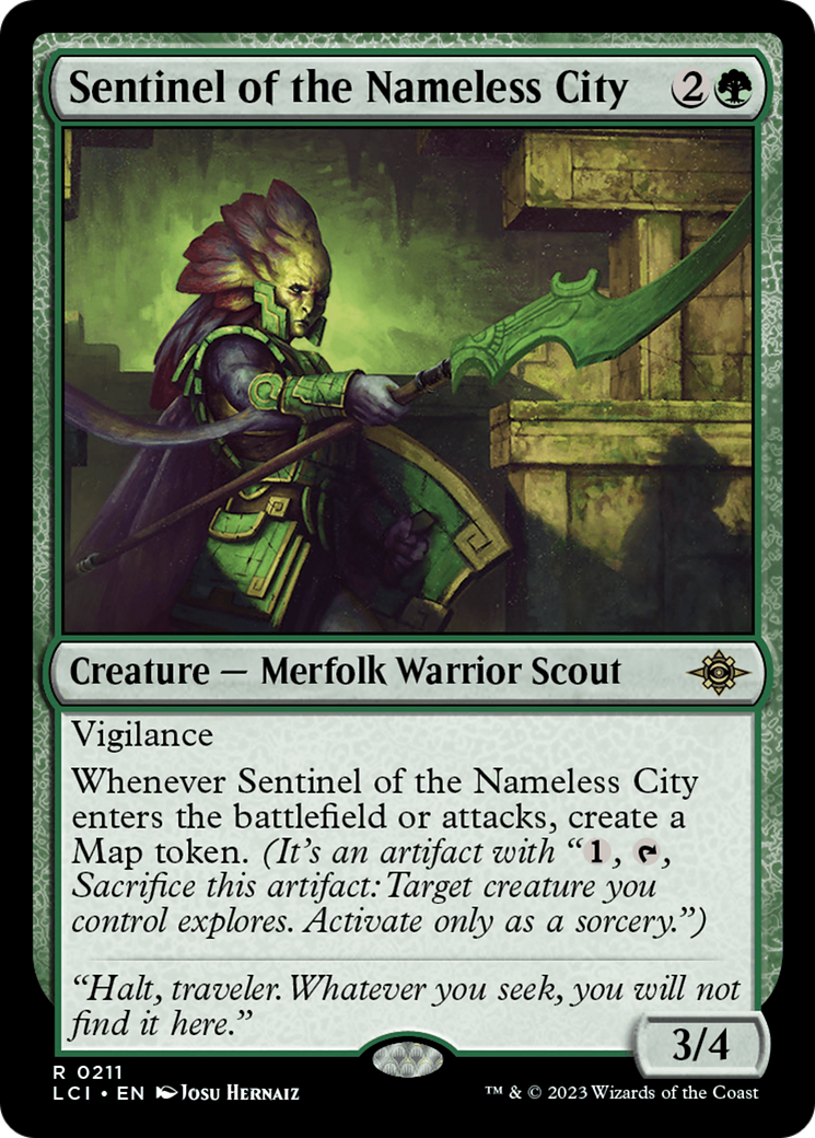 Sentinel of the Nameless City (LCI-211) - The Lost Caverns of Ixalan Foil - Premium MTG Single from Wizards of the Coast - Just $0.27! Shop now at Game Crave Tournament Store