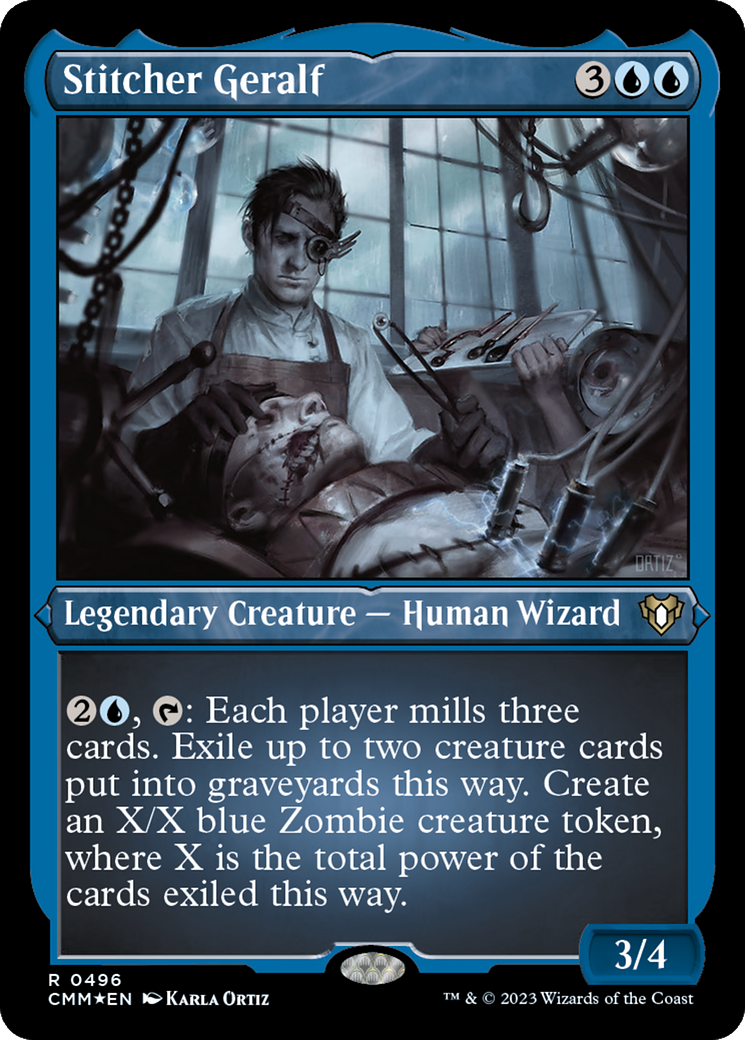 Stitcher Geralf (CMM-496) - Commander Masters Etched Foil - Premium MTG Single from Wizards of the Coast - Just $0.09! Shop now at Game Crave Tournament Store