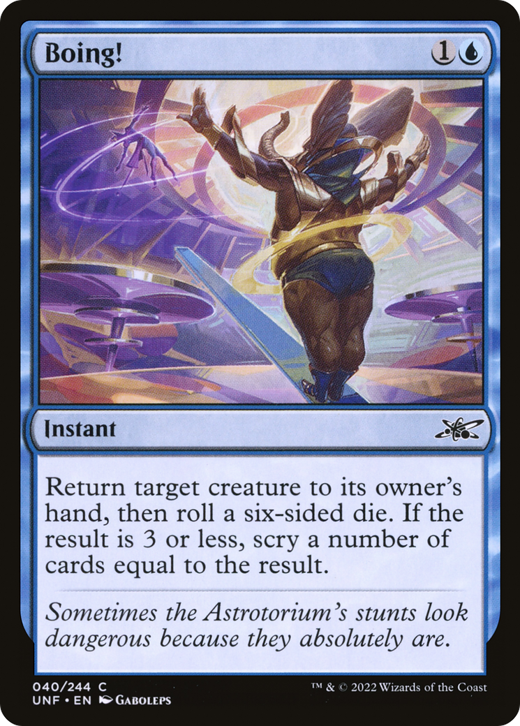 Boing! (UNF-040) - Unfinity - Premium MTG Single from Wizards of the Coast - Just $0.08! Shop now at Game Crave Tournament Store