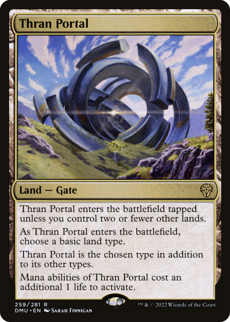 Thran Portal (DMU-259) - Dominaria United Foil - Premium MTG Single from Wizards of the Coast - Just $0.75! Shop now at Game Crave Tournament Store