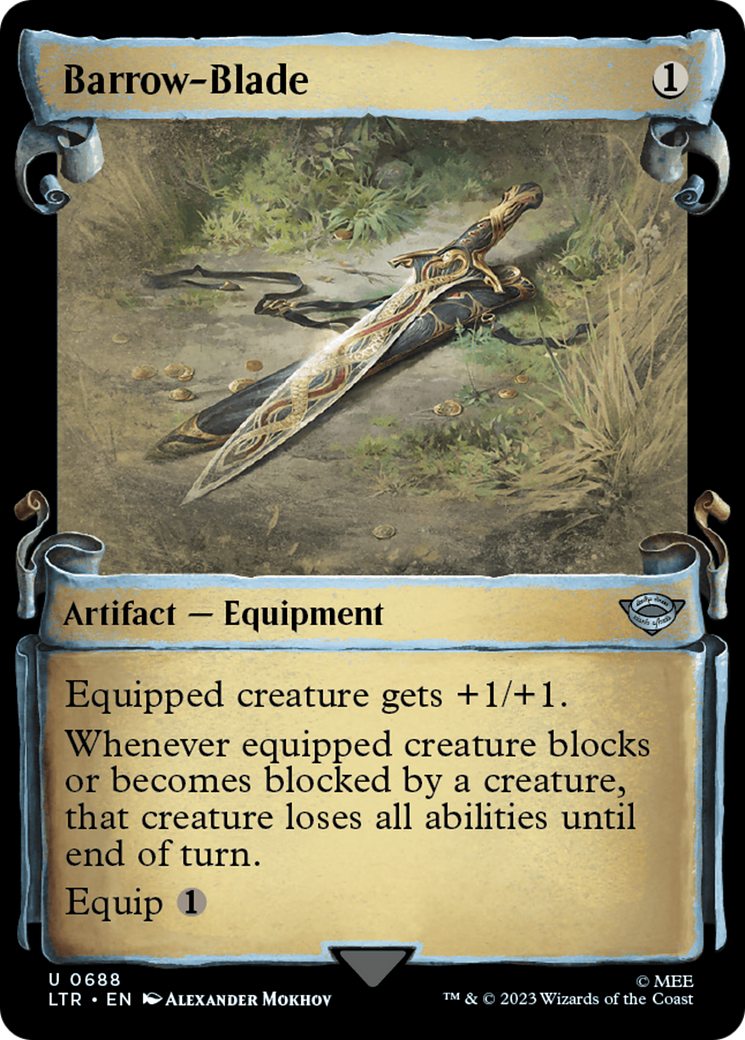 Barrow-Blade (LTR-688) - The Lord of the Rings: Tales of Middle-earth: (Showcase) Foil - Premium MTG Single from Wizards of the Coast - Just $0.08! Shop now at Game Crave Tournament Store