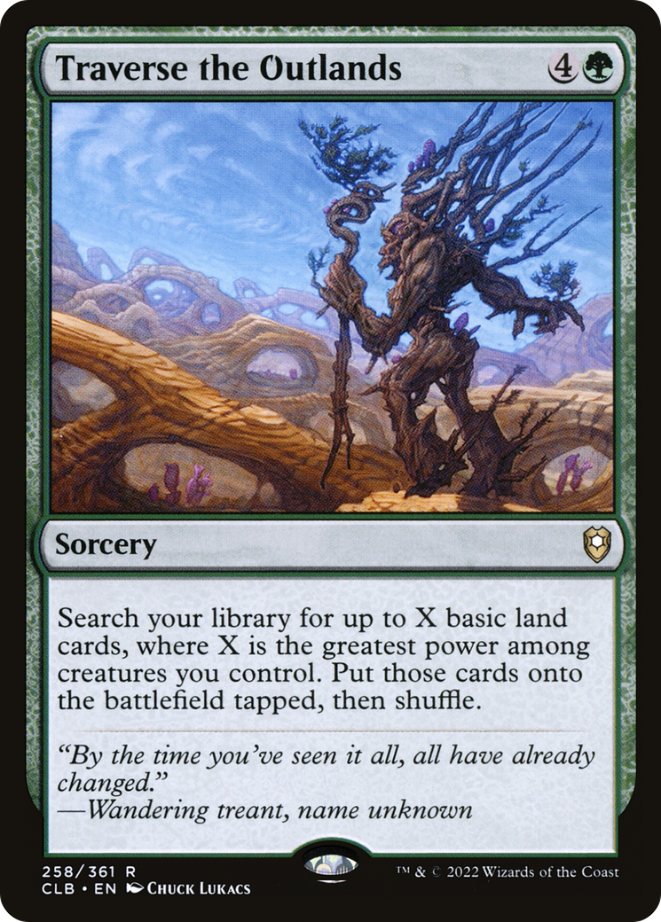 Traverse the Outlands (CLB-258) - Commander Legends: Battle for Baldur's Gate Foil - Premium MTG Single from Wizards of the Coast - Just $0.47! Shop now at Game Crave Tournament Store