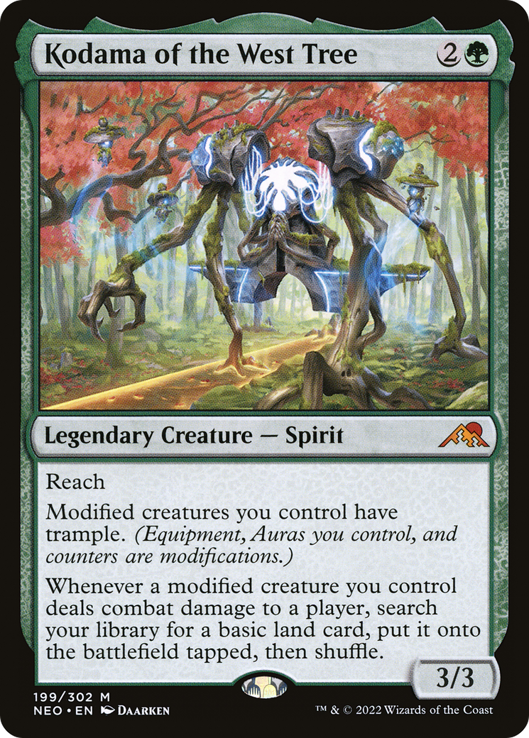 Kodama of the West Tree (NEO-199) - Kamigawa: Neon Dynasty Foil - Premium MTG Single from Wizards of the Coast - Just $4.85! Shop now at Game Crave Tournament Store