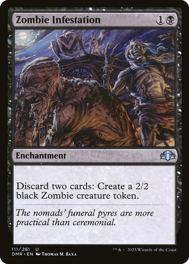 Zombie Infestation (DMR-111) - Dominaria Remastered Foil - Premium MTG Single from Wizards of the Coast - Just $0.08! Shop now at Game Crave Tournament Store