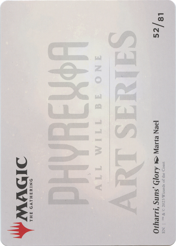 Otharri, Suns' Glory // Otharri, Suns' Glory (AONE-052) - Phyrexia: All Will Be One Art Series (Borderless) Foil - Premium MTG Single from Wizards of the Coast - Just $0! Shop now at Game Crave Tournament Store