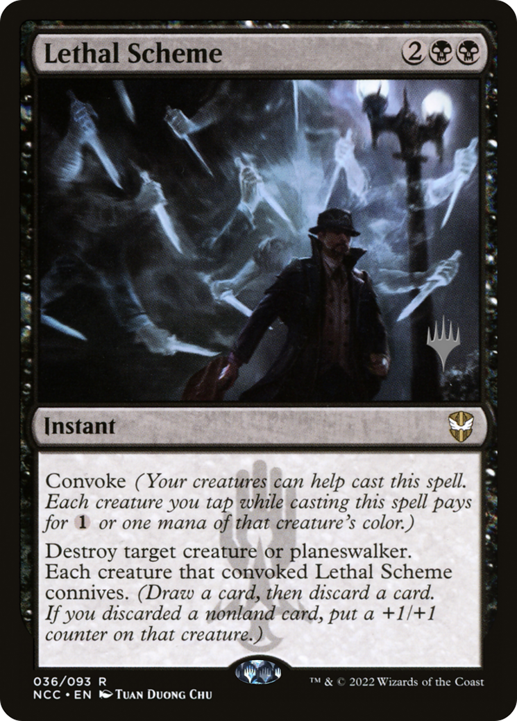 Lethal Scheme (PNCC-36P) - New Capenna Commander Promos Foil - Premium MTG Single from Wizards of the Coast - Just $2.62! Shop now at Game Crave Tournament Store