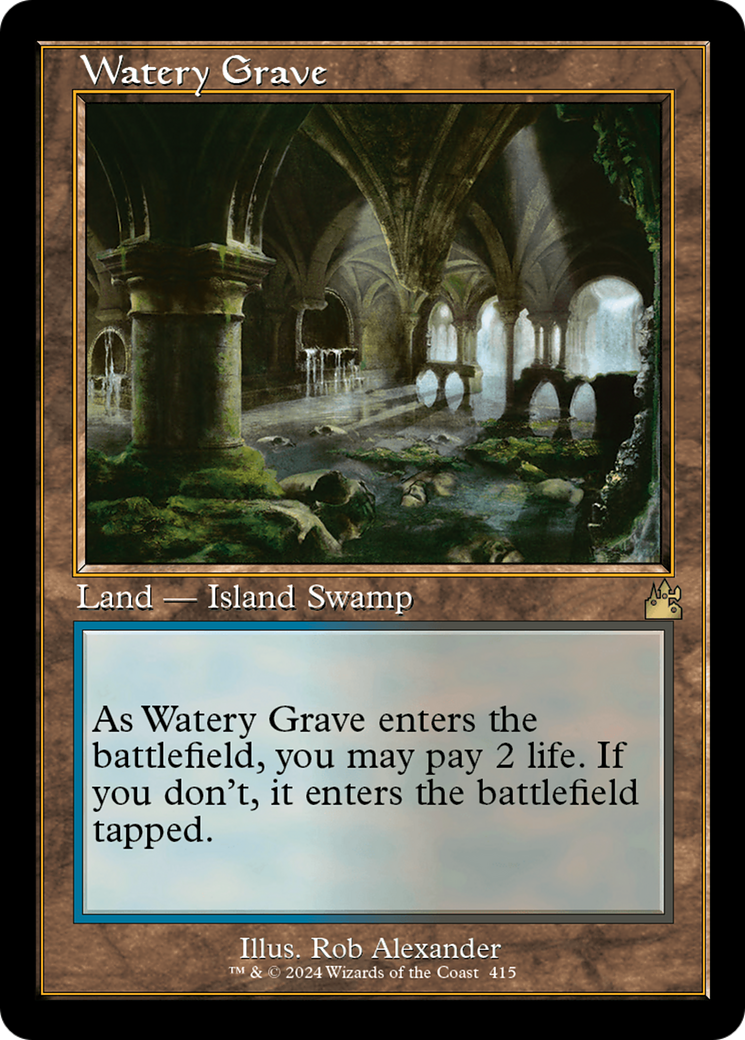 Watery Grave (RVR-415) - Ravnica Remastered - Premium MTG Single from Wizards of the Coast - Just $5.08! Shop now at Game Crave Tournament Store