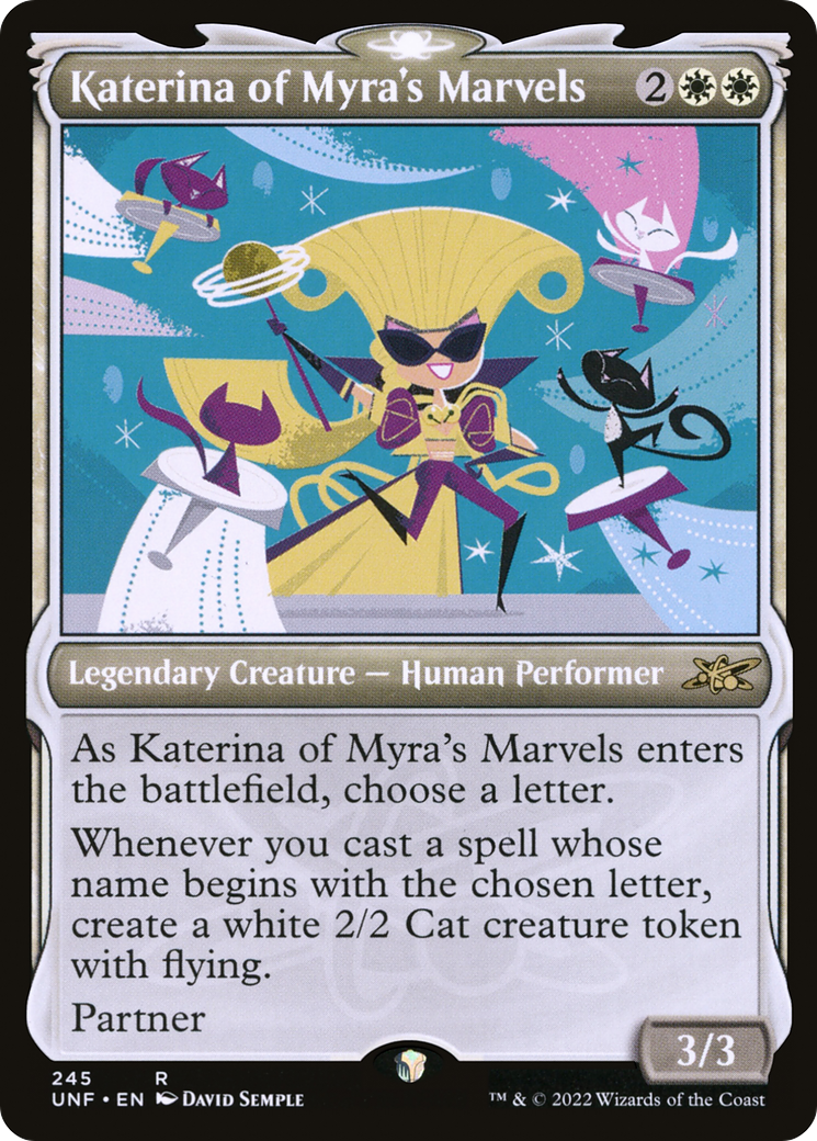 Katerina of Myra's Marvels (UNF-245) - Unfinity: (Showcase) - Premium MTG Single from Wizards of the Coast - Just $0.25! Shop now at Game Crave Tournament Store