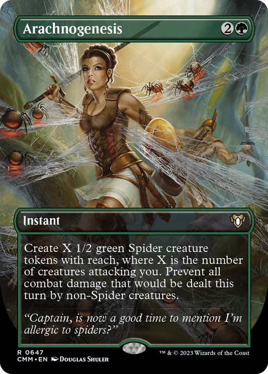 Arachnogenesis (CMM-647) - Commander Masters (Borderless) Foil - Premium MTG Single from Wizards of the Coast - Just $0.79! Shop now at Game Crave Tournament Store
