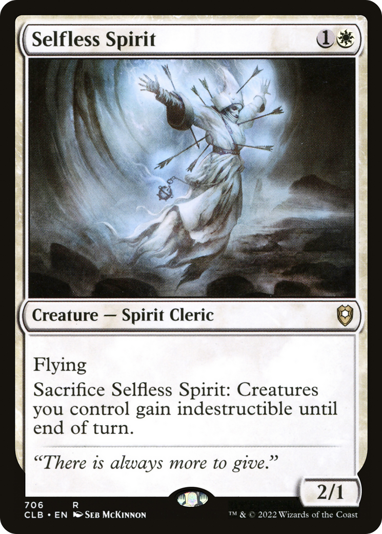 Selfless Spirit (CLB-706) - Commander Legends: Battle for Baldur's Gate - Premium MTG Single from Wizards of the Coast - Just $0.45! Shop now at Game Crave Tournament Store