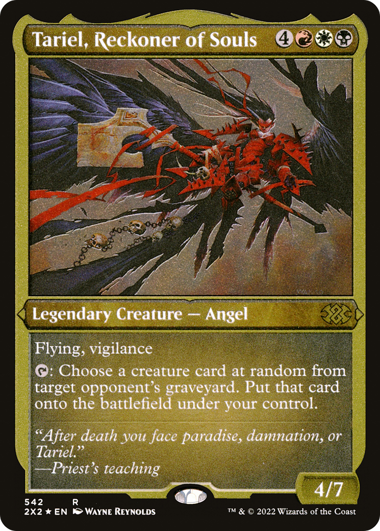 Tariel, Reckoner of Souls (2X2-542) - Double Masters 2022 Etched Foil - Premium MTG Single from Wizards of the Coast - Just $1.59! Shop now at Game Crave Tournament Store