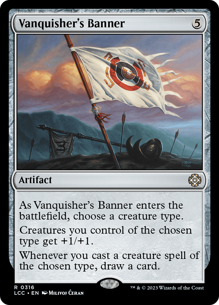 Vanquisher's Banner (LCC-316) - The Lost Caverns of Ixalan Commander - Premium MTG Single from Wizards of the Coast - Just $0.75! Shop now at Game Crave Tournament Store