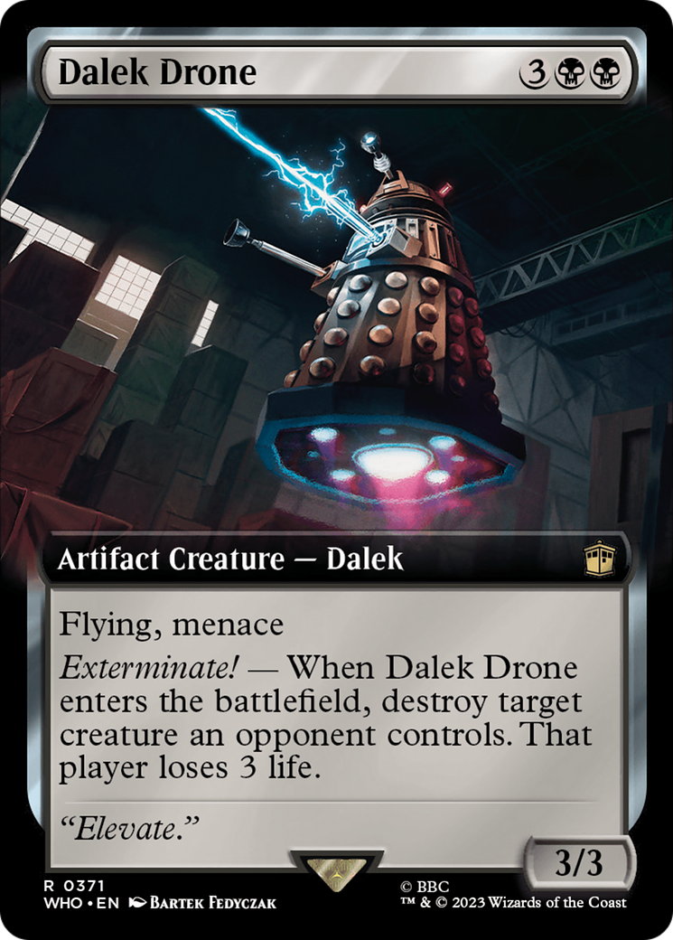 Dalek Drone (WHO-371) - Doctor Who: (Extended Art) - Premium MTG Single from Wizards of the Coast - Just $0.30! Shop now at Game Crave Tournament Store